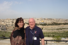 Larry and Jill Ellis from the Mount of Olives